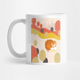 Vintage Sleeping Fox Mug